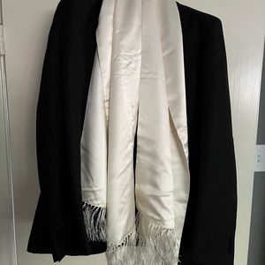NEW Silk Formal Scarf. Made in Italy.